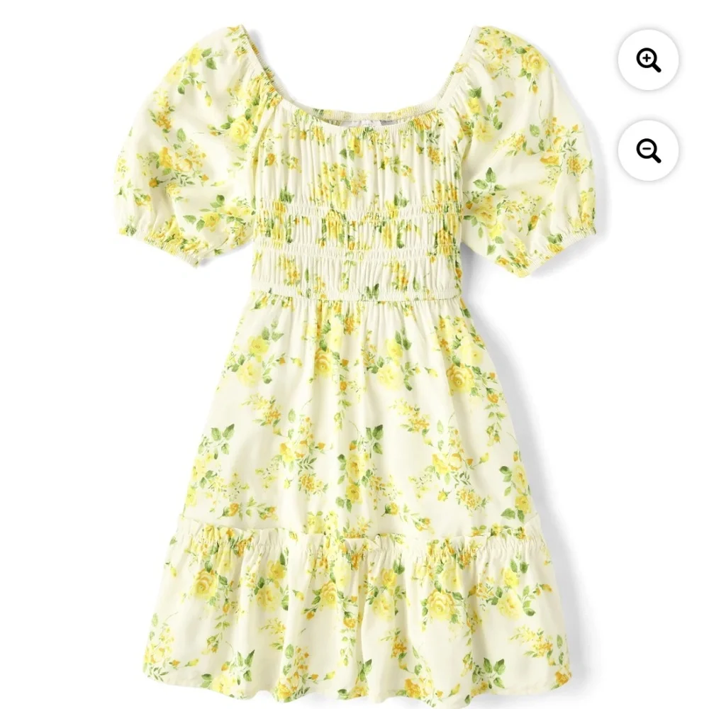 The Children’s Place Girls Floral Print Ruffle Dress Size Medium (7-8) NWT